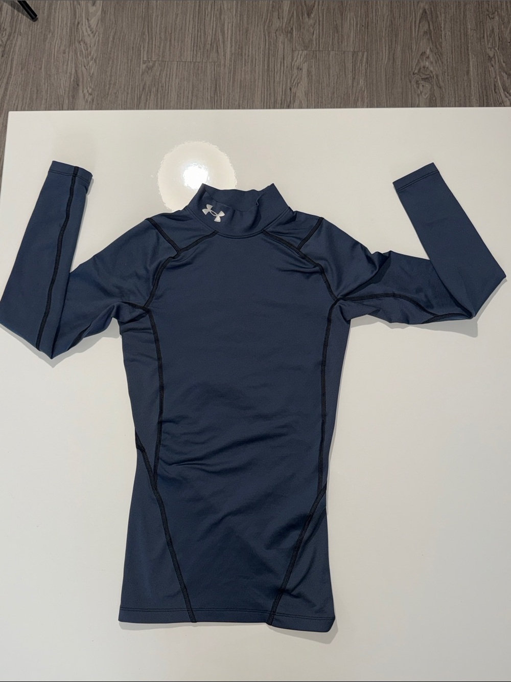 Under Armour Men Compression Long Sleeve Size Small Navy T Shirts